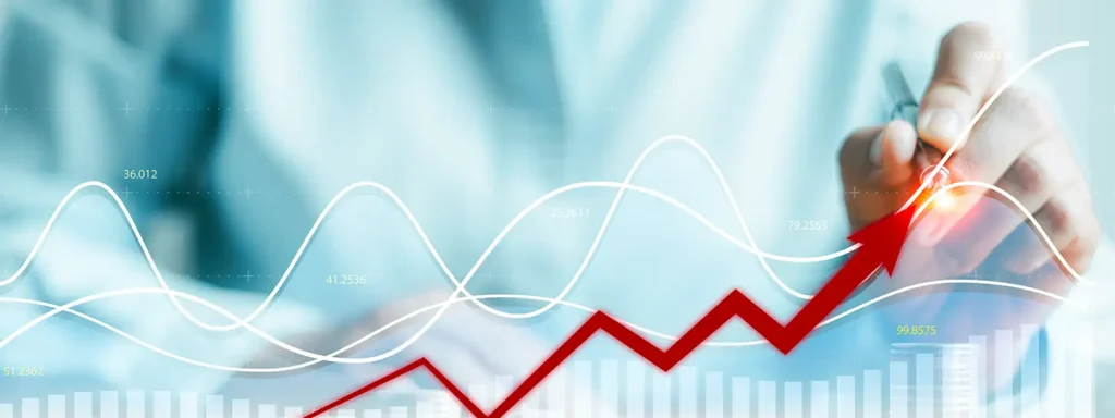 Person drawing graphs and stats with a pen on an interactive whiteboard, symbolizing the process of improving credit and understanding financial strategies.